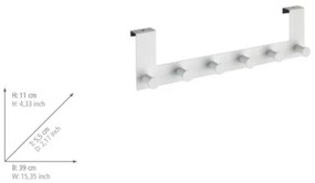 WENKO 23724100-Vešiak CELANO 39x11 cm biely