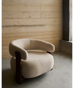 Béžové ženilkové kreslo Granite – Kave Home