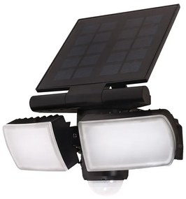 Solight WO772 Solárne svietidlo so senzorom LED, 8W, 600lm, 4000K, IP44, čierna