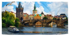 Sablio Uterák Praha Karlov most 2 - 30x50 cm