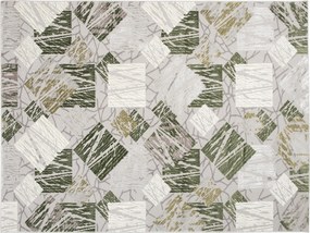 TA Koberec E464A SVETLO SIVÁ/TMAVOZELENÁ ASTHANE Rozmer: 80x150 cm