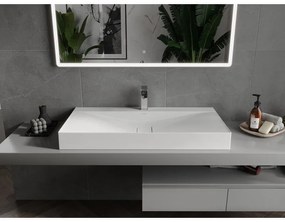 Mexen Poli, umývadlo na dosku z konglomerátu 100 x 48 cm, biela, 23021001