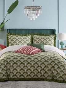 Obojstranná obliečka na paplón a obliečka na vankúš Deco Palm, 2 ks