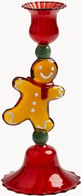 Vianočný svietnik z borosilikátového skla Gingerbread