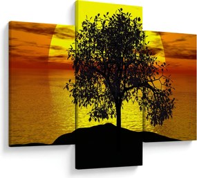 Obraz siluety stromu (90x60 cm)