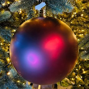 DECOLED Plastová koule, pr. 30 cm, vínová, matná, UV