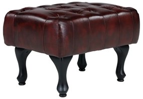 furniture-nabytek.cz - Stolička z pravé kůže Chesterfield Pittsfield červená