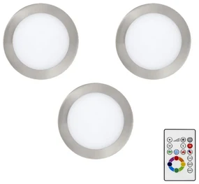 Eglo 78738-SADA 3x LED RGBW Stmievateľné podhľadové svietidlo TINUS 4,8W/230V + DO EG78738