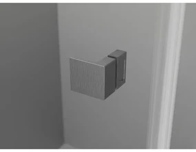 Mexen Lunar, L Duo sklápací sprchový kút 85 x 80 cm, 8mm číre sklo, profil grafit brúsený, 834L-085L-080P-66-00