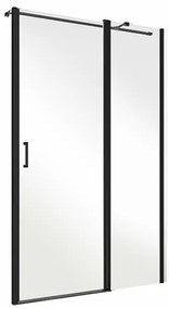 D‘Eluxe - SPRCHOVÉ DVERE - Sprchové dvere SINGLE EX14B 100-120xcm sprchové dvere pivotové jednokrídlové číre 6 čierna univerzálna - ľavá/pravá 110 190 110x190 65