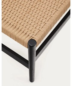 Lavica v čierno-prírodnej farbe Zaide – Kave Home