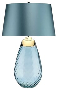 Elstead LENA-TL-L-MODRÁ - LED Stolná lampa LENA 1xE27/60W/230V+1xGU10/7W modrá