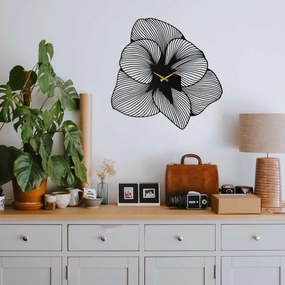 Azalea Metal Wall Clock - APS039 70 - Black