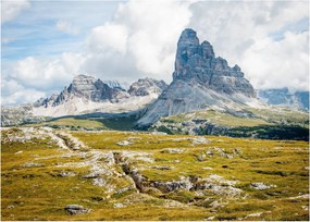 Sklenený obraz - Talianske Dolomity (70x50 cm)