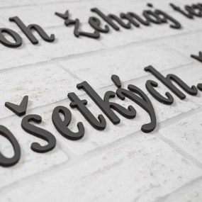 DUBLEZ | Drevený citát na stenu - Boh žehnaj