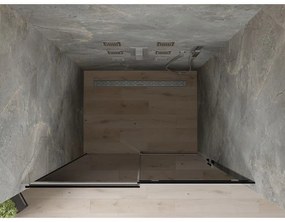 Mexen OMEGA posuvné sprchové dvere do otvoru 160 cm, šedé, 825-160-000-01-40