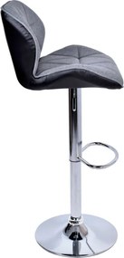 Barová stolička ROSSI sivá / čierna