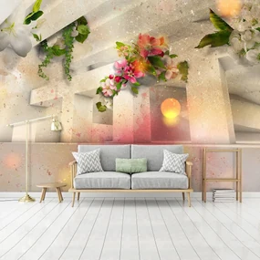 Fototapeta - Kvety 3D (152,5x104 cm)