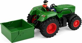 LEAN Toys Poľnohospodársky traktor s diaľkovým ovládaním RC so skriňovým prívesom Rolnik v mierke 1:24