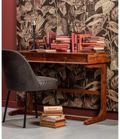 Čierne kožené jedálenské stoličky v súprave 2 ks Vogue – WOOOD