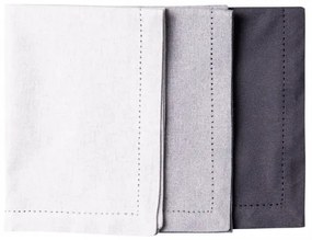 Oceľové sivé bavlnené prestieranie 32 x 48 cm 2 ks – Basic Ambiente (596406)
