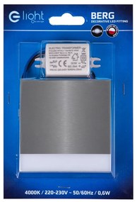 Schodiskové LED svietidlo Berg, 1x LED 0,6w, 4000k, s