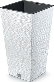 Plastový kvetináč DFSH350 34,5 cm - biela