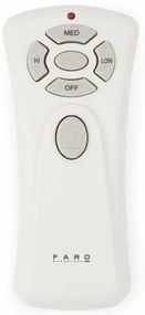 FARO 33370DC - Stropný ventilátor LANTAU hnedá/matný chróm pr. 132 cm + DO