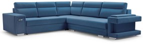 Rohová sedačka Akiko (modrá) (L). Vlastná spoľahlivá doprava až k Vám domov. 1031643
