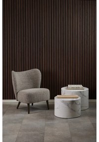 Béžové kreslo z textílie buklé Elmont – Actona