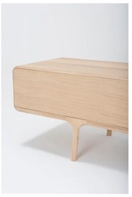 TV komoda z masívneho dubového dreva s 2 zásuvkami Gazzda Fawn