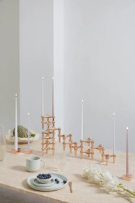 Stoff Nagel Vysoká sviečka STOFF Nagel by Ester&Erik White– set 6 ks