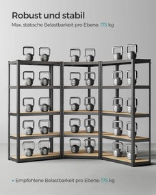 Policový regál 90x90x180 cm GLR070B03