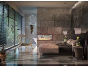 InFire - Rohový BIO krb 120x50 cm 3kW obojstranný