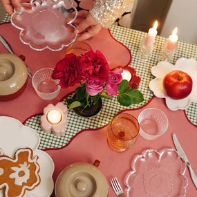 Marimekko Svietnik Unikko vínový staroružový sada 2ks