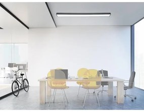 LED Stropné svietidlo LED/32W/230V 4000K 120x7 cm čierna