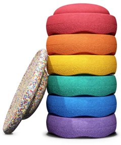 Balančné kamene Stapelstein Super Confetti Rainbow set classic