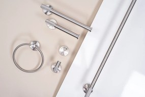 Kúpeľňový vešiak REA MODERN Ring 6610 nikel kartáčovaný