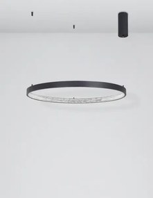 LED luster Preston 80 čierne