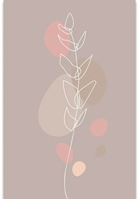 Obraz minimalistický list No2 - 60x90