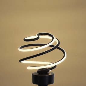 Dekoratívna LED žiarovka E27 čierna špirála 6W 370 lm 3000K