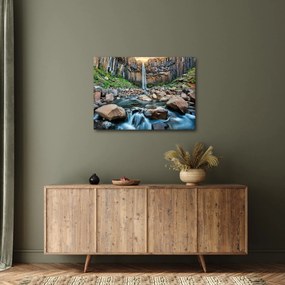 Obraz - Vodopád Svartifoss, Island (70x50 cm)