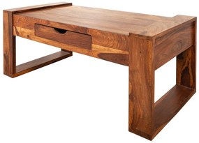 Dizajnový konferenčný stolík Caliana 100 cm Sheesham