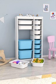Organizér na hračky Dremonka 6 (biela + modrá). Akcia -22%. Vlastná spoľahlivá doprava až k Vám domov. 1124278