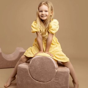 Tyrkysovomodré menčestrové penové ihrisko 45x170x30 cm Montessori – Meowbaby