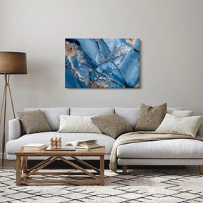Obraz - Modrý členitý mramor (90x60 cm)
