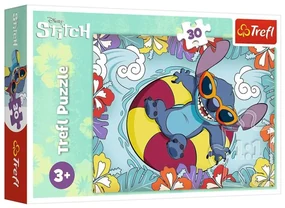 Puzzle Lilo&Stitch na dovolenke 27x20cm 30 dielikov v krabičke