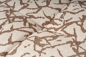 Třímístná pohovka Cady 235 cm béžová se vzorem