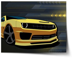 Sablio Plagát Chevrolet Camaro Pruhy - 90x60 cm