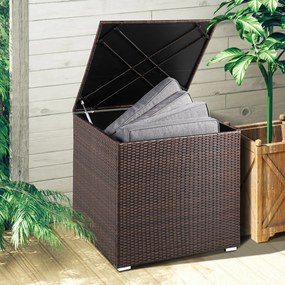 InternetovaZahrada Úložný box 75x75x70 cm - hnedý